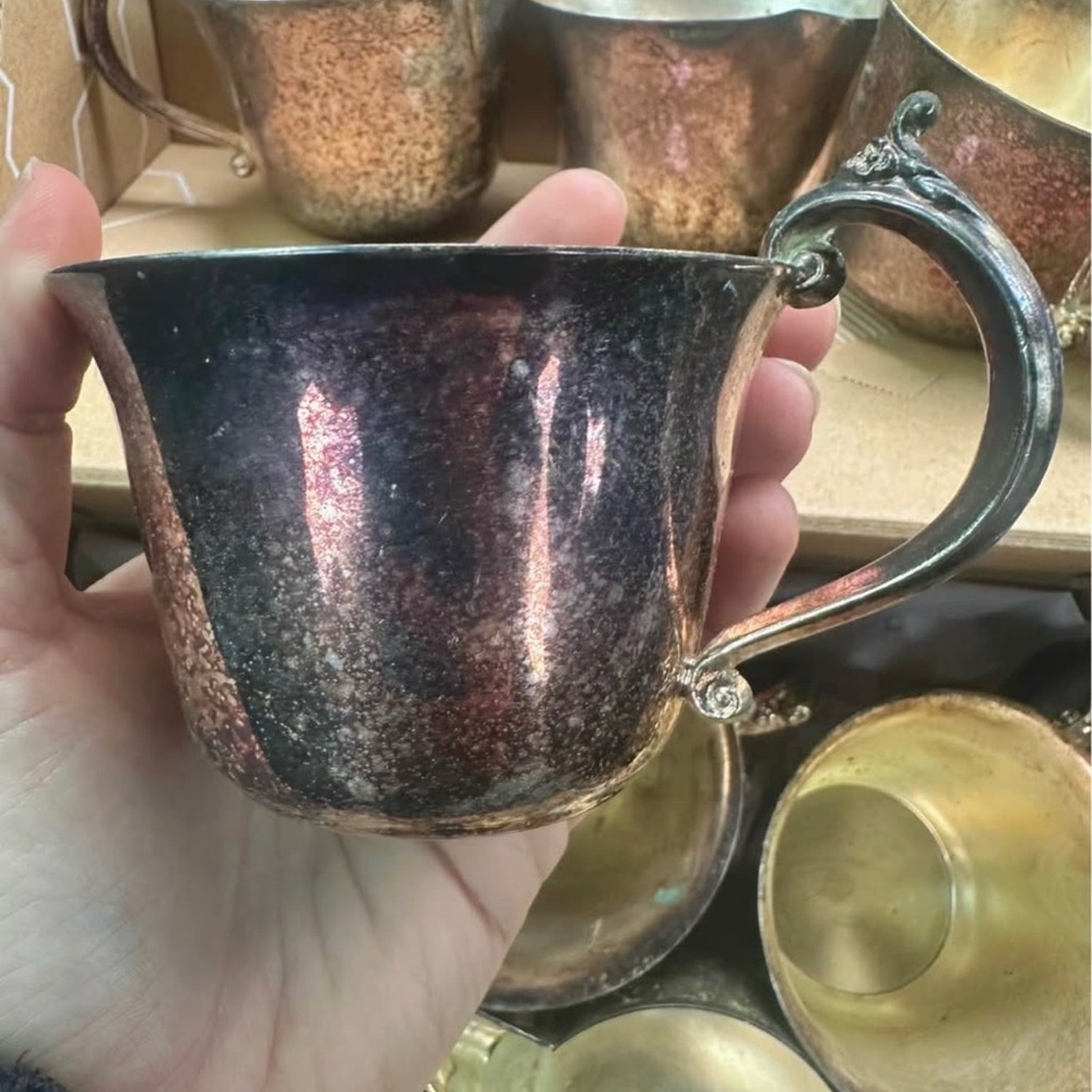 Vintage Silver Tone Punch Cup
